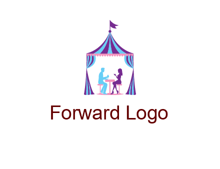 dinner in tent logo