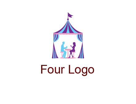 dinner in tent logo