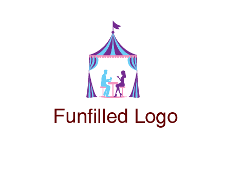 dinner in tent logo