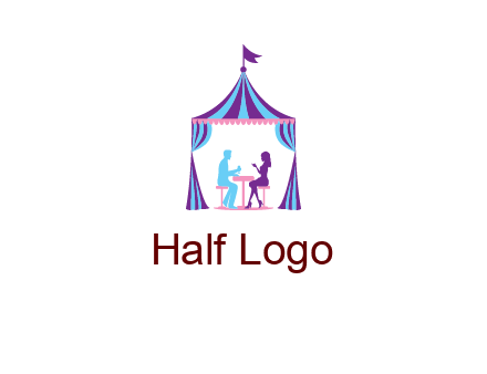 dinner in tent logo