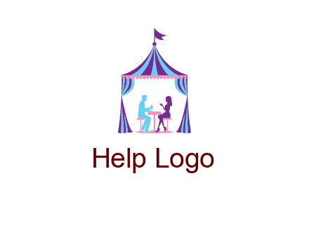 dinner in tent logo