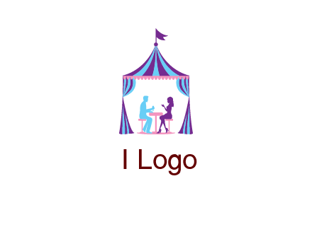 dinner in tent logo