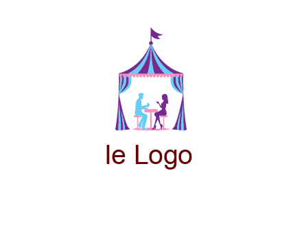 dinner in tent logo