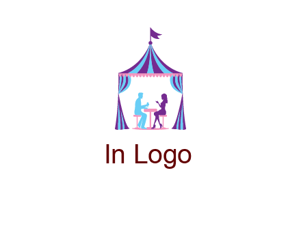 dinner in tent logo