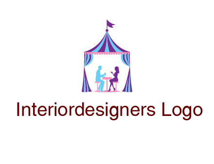 dinner in tent logo