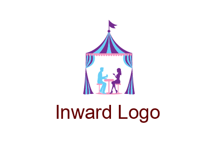 dinner in tent logo