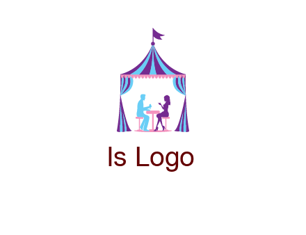 dinner in tent logo