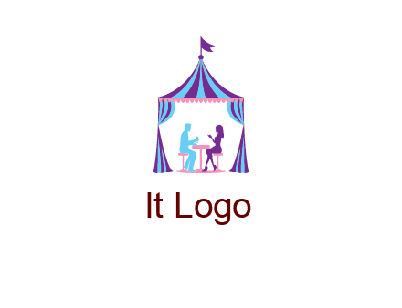 dinner in tent logo