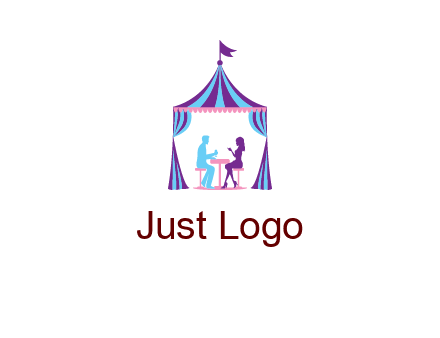 dinner in tent logo