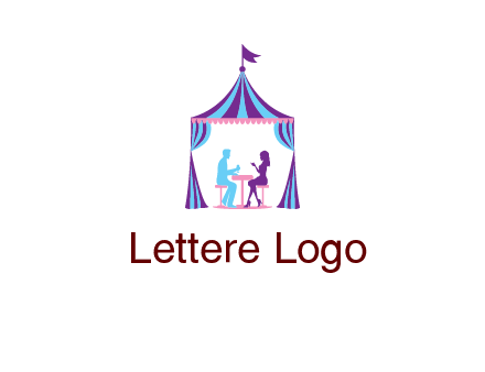 dinner in tent logo