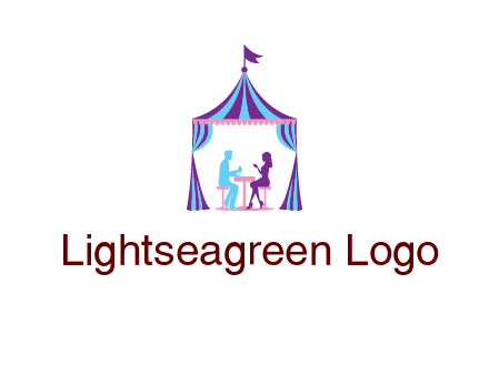 dinner in tent logo