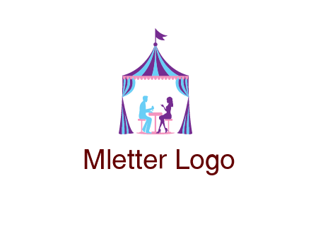 dinner in tent logo