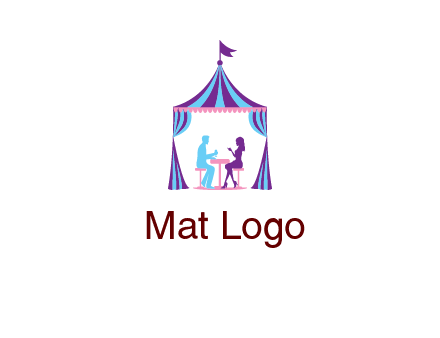 dinner in tent logo