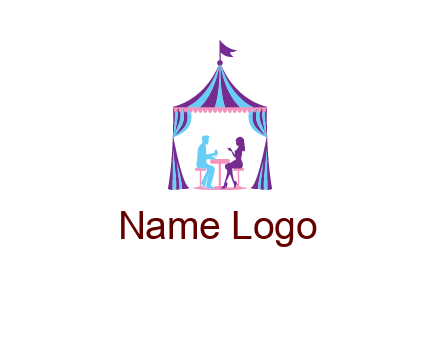 dinner in tent logo