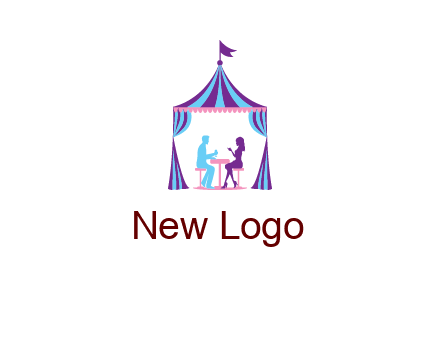 dinner in tent logo