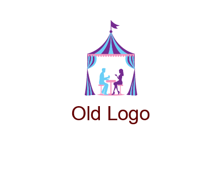 dinner in tent logo