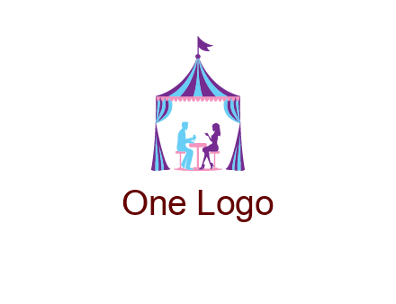 dinner in tent logo