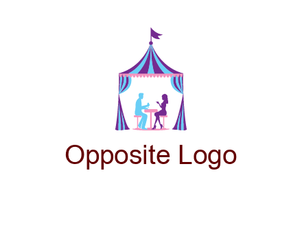 dinner in tent logo
