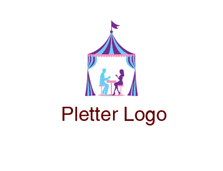dinner in tent logo