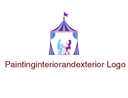 dinner in tent logo