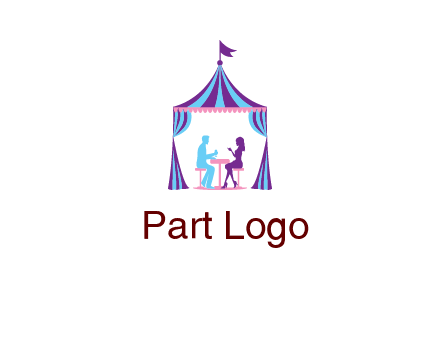 dinner in tent logo