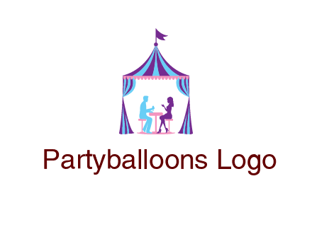 dinner in tent logo