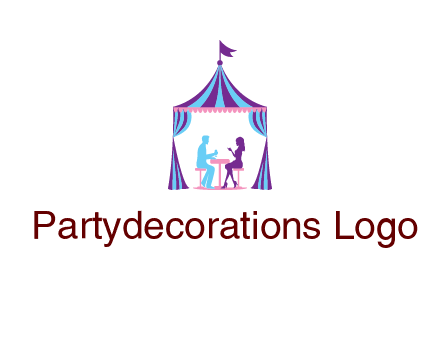 dinner in tent logo