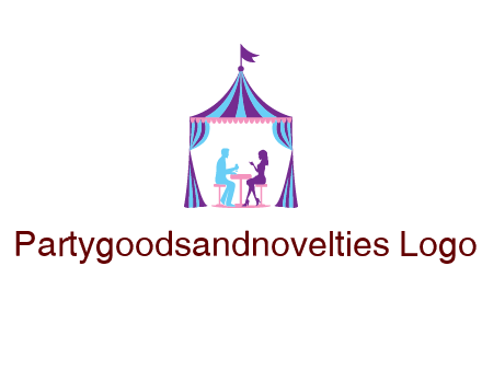 dinner in tent logo