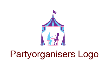 dinner in tent logo