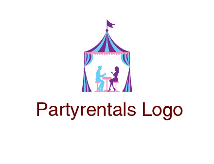 dinner in tent logo