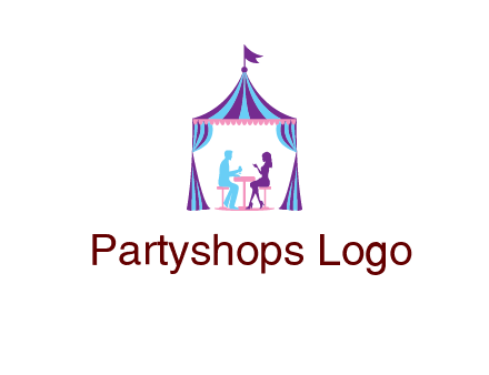 dinner in tent logo