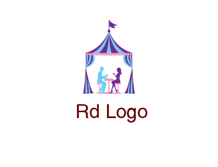 dinner in tent logo