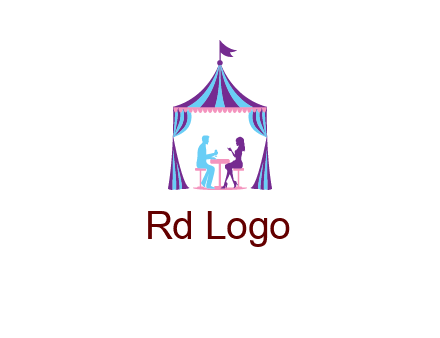 dinner in tent logo