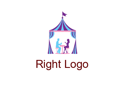 dinner in tent logo