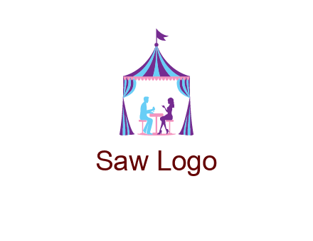 dinner in tent logo