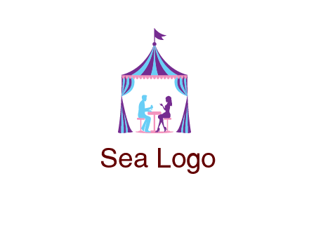 dinner in tent logo