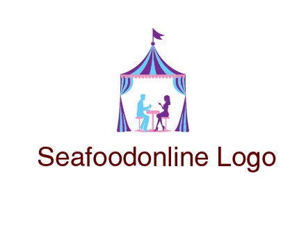 dinner in tent logo