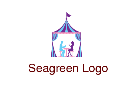 dinner in tent logo