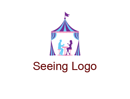 dinner in tent logo