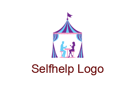 dinner in tent logo