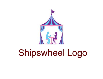 dinner in tent logo