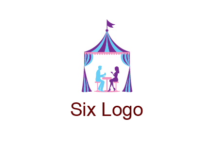dinner in tent logo