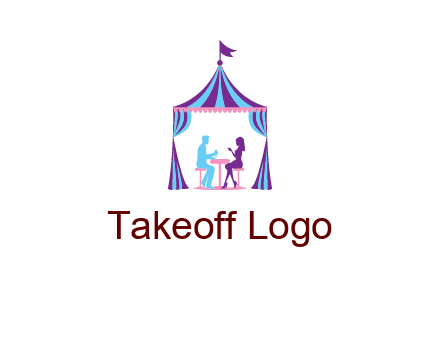 dinner in tent logo