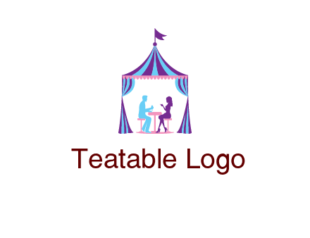 dinner in tent logo