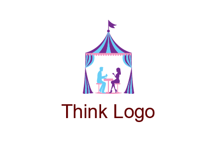 dinner in tent logo