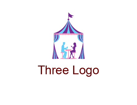 dinner in tent logo