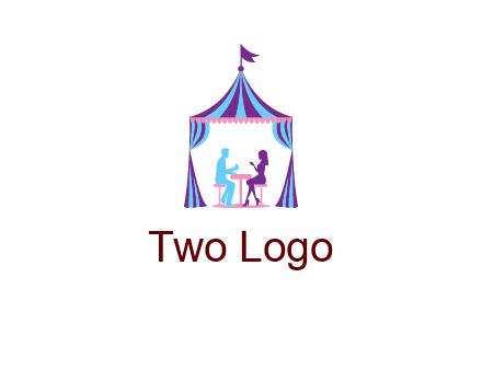 dinner in tent logo