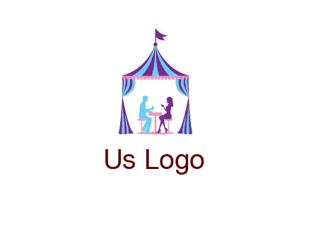 dinner in tent logo
