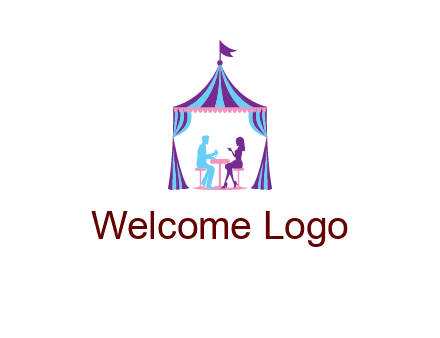 dinner in tent logo