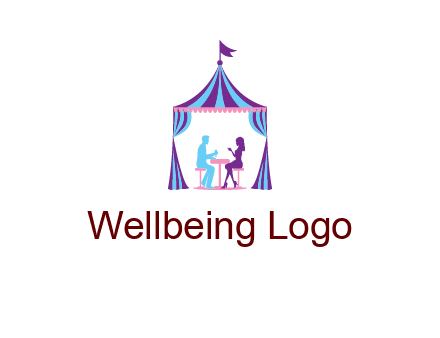 dinner in tent logo